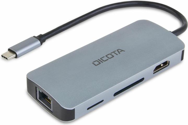Produktbild Dicota USB-C 8-in-1 Multi Hub 4K (USB-C, 8 Ports)