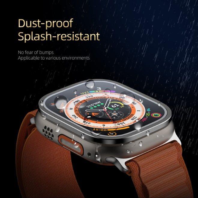 Image du produit Dux Ducis Flas Verre Trempé Avec Cadre En Aluminium Pour Apple Watch Ultra 49mm - Noir