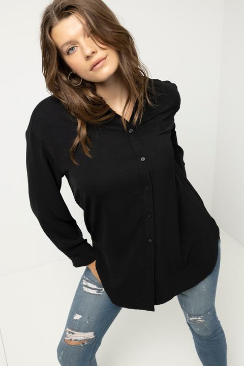 Produktbild Studio Untold Hemdbluse, oversized, Krepp, Langarm (54)