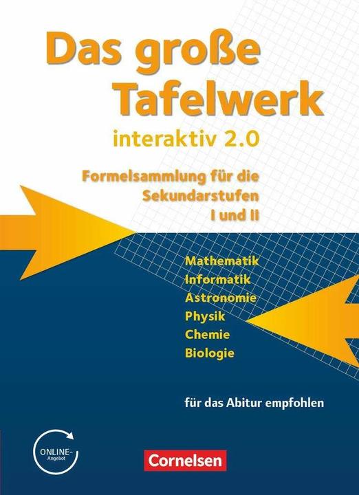 Produktbild Das grosse Tafelwerk interaktiv 2.0. Mathematik, Informatik, Astronomie, Physik, Chemie, Biologie. (Deutsch, Andreas Gramm, Hubert König, Karlheinz Martin, Lothar Meyer, Rolf Winter, Willi Wörstenfeld, Wolfgang Kricke, Wolfgang Pfeil, 2011)