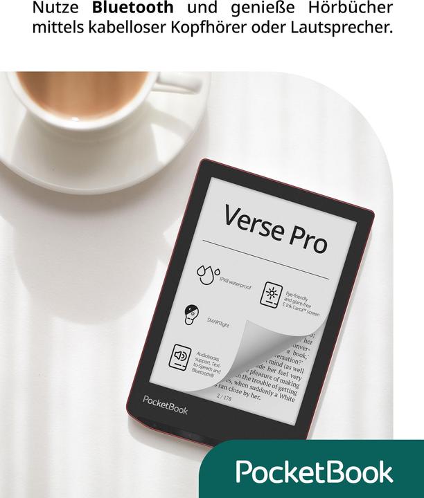Actual product image PocketBook Verse Pro (6", 16 GB, Passion Red)