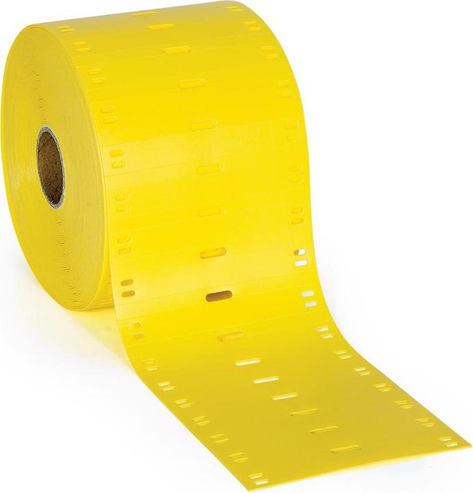 Actual product image Brady BPT-7510-7643-YL, Heatex labels, yellow, 75.00 x 10.00 mm, for BBP11 and BBP12 (750 pcs.) (7.50 cm)
