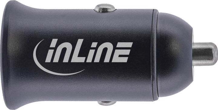 Produktbild InLine USB KFZ Stromadapter Power Delivery, 2x USB Typ-C, schwarz