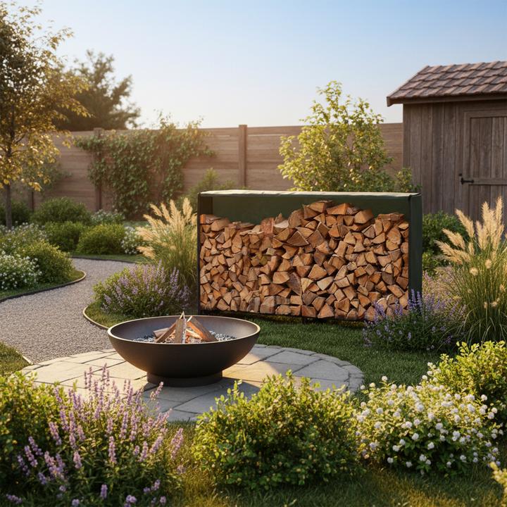 Image du produit Relaxdays Étagère à bois pour cheminée