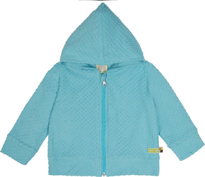 Actual product image loud + proud Terrycloth jacket with dots (122, 128)