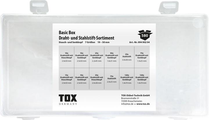 Produktbild Tox Basic Box Nagel - Sortiment 580 tlg. (1 Stk.)