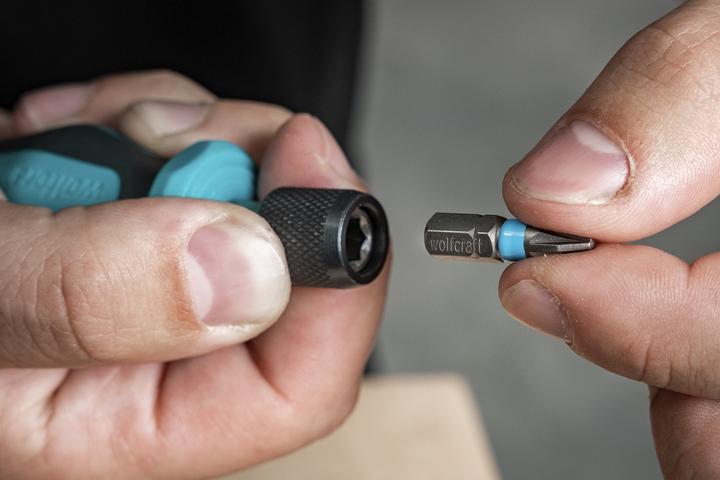 Actual product image wolfcraft 1 Hand-held screwdriver with bit attachment 76mm