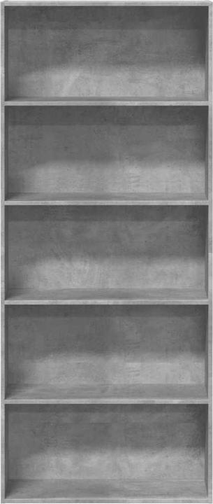 Image du produit VidaXL Bücherregal Bücherschrank Standregal Raumteiler Betongrau Holzwerkstoff (80 x 30 x 189 cm)