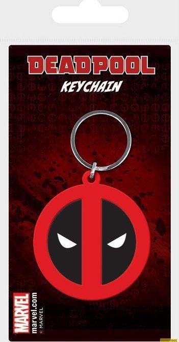 Pyramid Marvel Comics Rubber Schlüsselanhänger Deadpool Symbol 6 cm