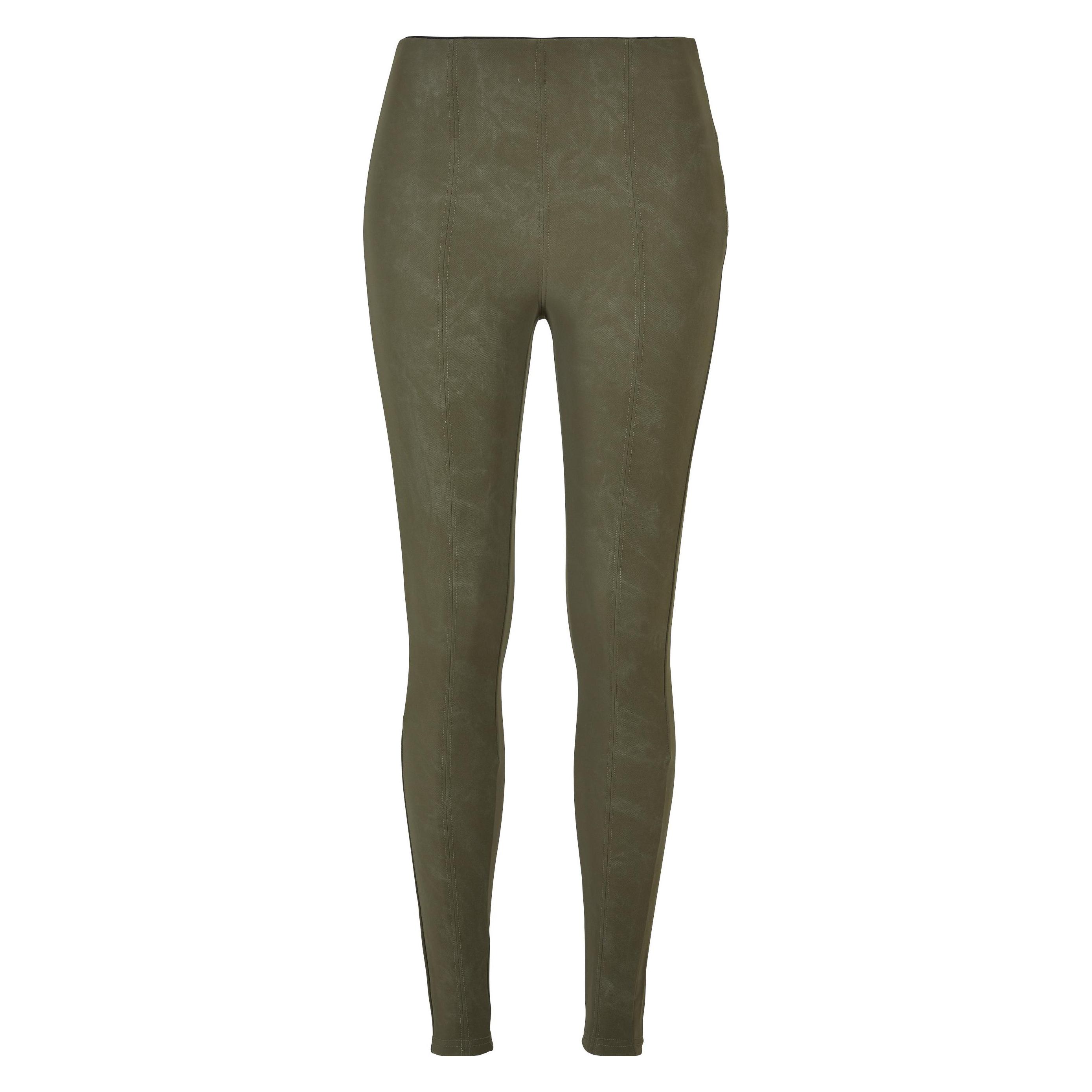 Urban Classics, Damen, Hosen, Hose Aus Verwaschenem Leder Damen, Grün, (Xs)