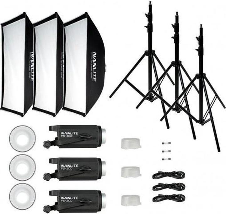 Actual product image Nanlite FS300 Tripple Kit (Further permanent lights)