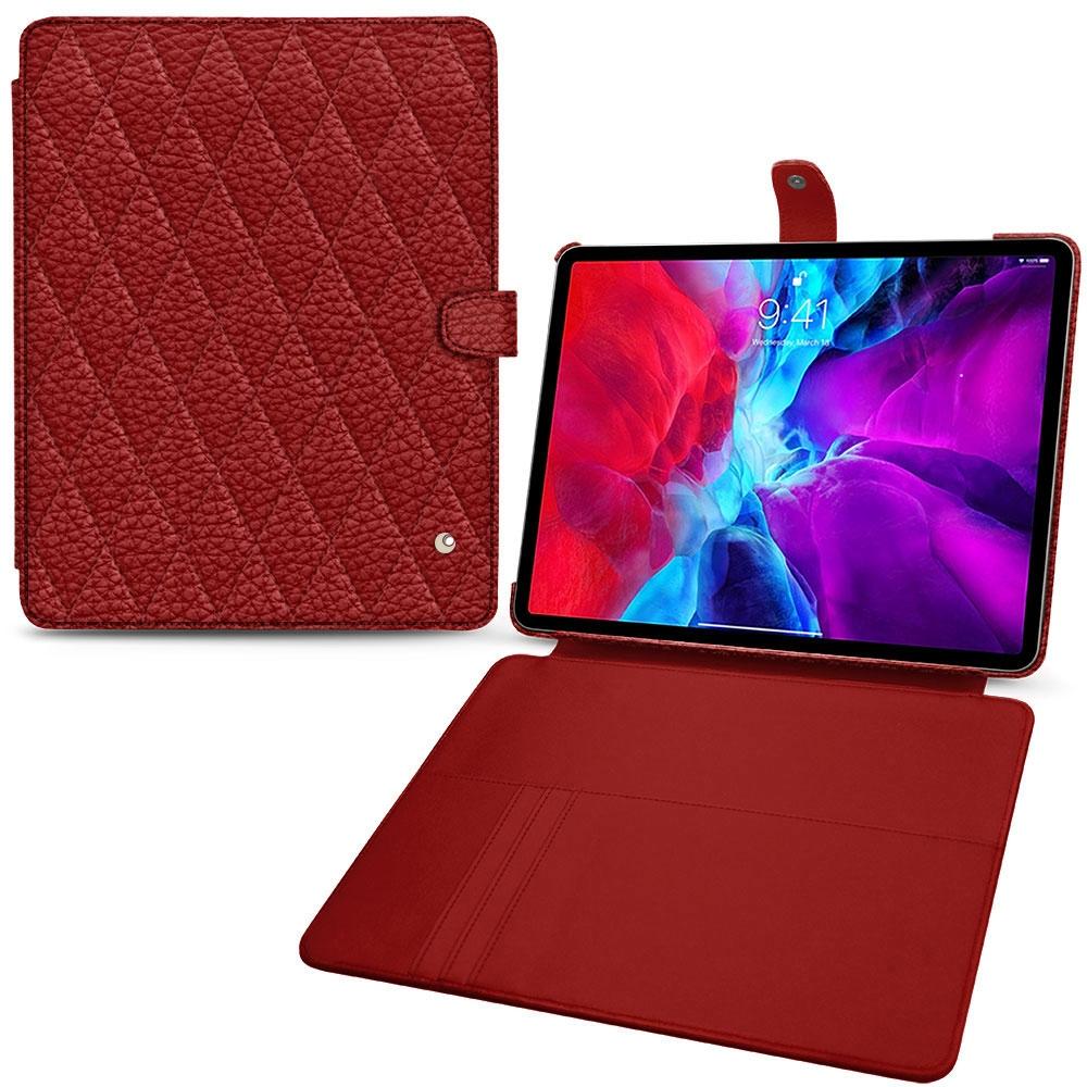 Noreve Lederschutzhülle Wallet (IPAD PRO 12.9 2021), Tablet Hülle, Rot