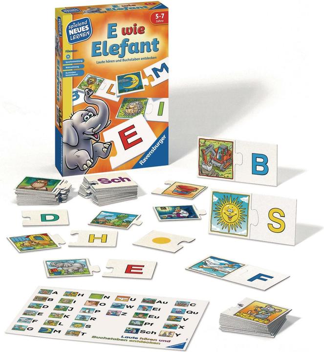 Actual product image Ravensburger E for elephant (German, 4 - 5 years)