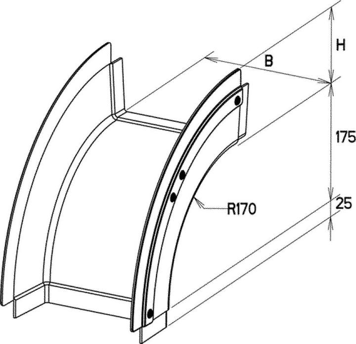 Actual product image Niedax NIE KKBA 80.100 GRP gutter downpipe 80x100mm w.attached connector,pressed (10 cm)