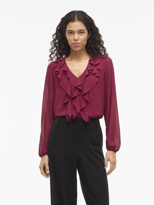 Immagine prodotto Vila VIANE Gerüschtes Oberteil mit langen Ärmeln (36)