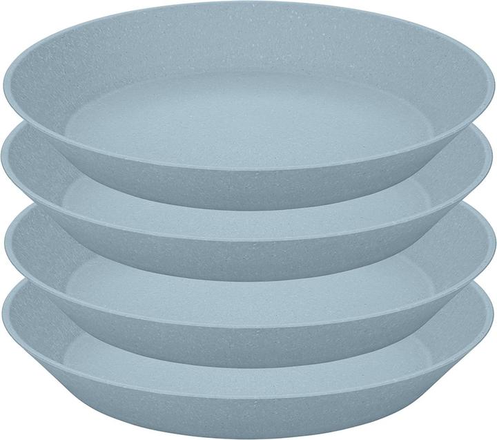 Actual product image Koziol Soup & Pasta Plate Connect 24 cm, 4 pieces, Grey (4 x, 24 cm)