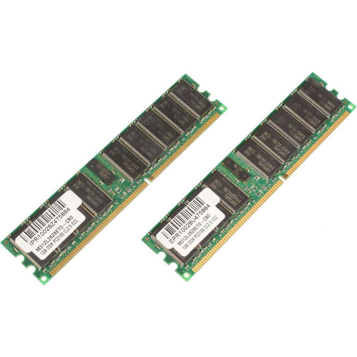 Thumbnail - CoreParts 2GB Memory Module (H250, 2 x 1GB), RAM Modellspezifisch, Grün