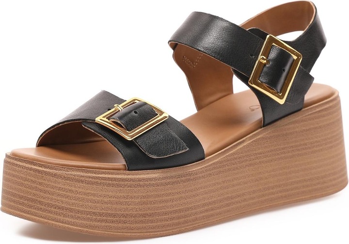 Produktbild Inuovo präsentiert eine modische Keilsandalette aus hochwertigem Leder für die warmen Tage im Jahr. (41)