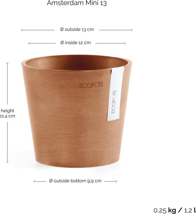 Immagine prodotto Ecopots Amsterdam Mini (13 cm)