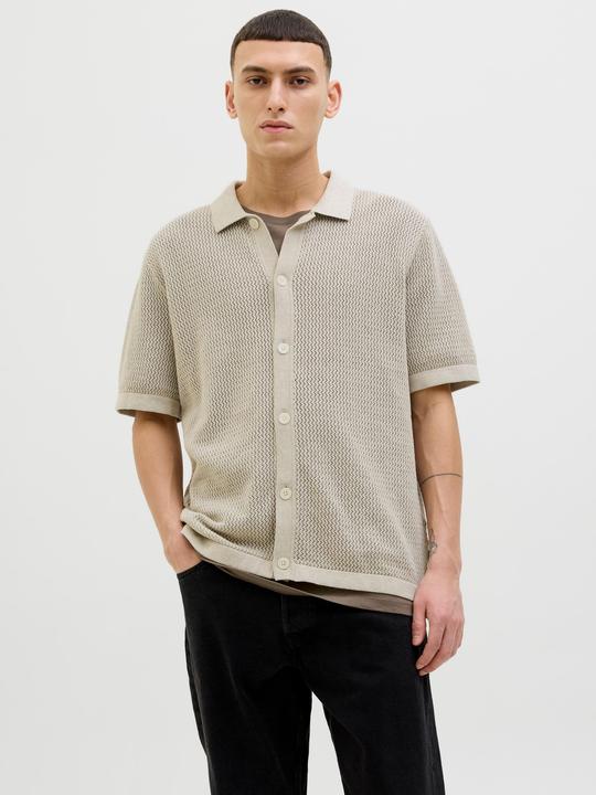 Actual product image Jack & Jones Jprblaarto Knit Polo Ss Ln (L)