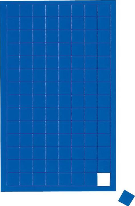 Maul Magnetsymbole Quadrat 10x10mm blau VE=112 Stück