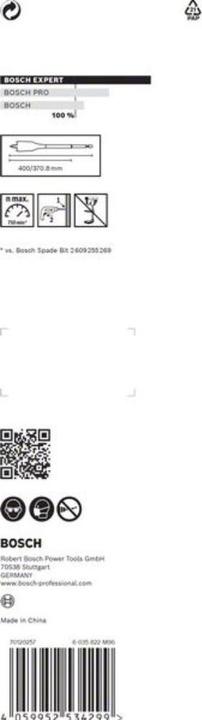 Produktbild Bosch Professional Zubehör EXPERT Self Cut Speed Flachfräsbohrer, 35 x 400 mm (35 mm)
