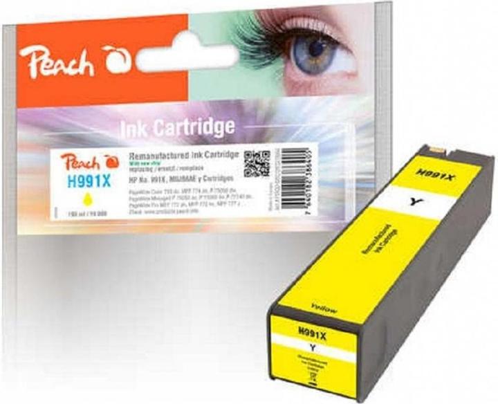 Produktbild Peach Tinte HP No 991X (M0J98AE) Yellow (Y)