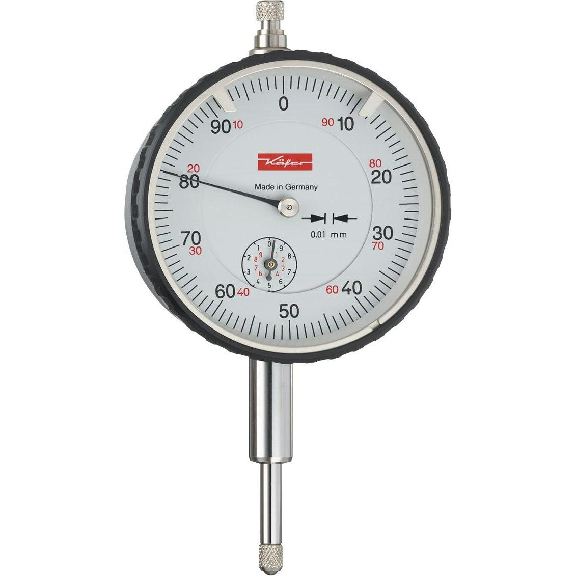 Käfer, Messlehre, Messuhr M 2 T Messbereich 10 mm Ablesung 0,01 mm (1 cm)