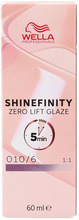 Wella Shinefinity Zero Lift Glaze Lavender Flash 010/6 60ml - Demi-Permanente Haarfarbe (6, 010)
