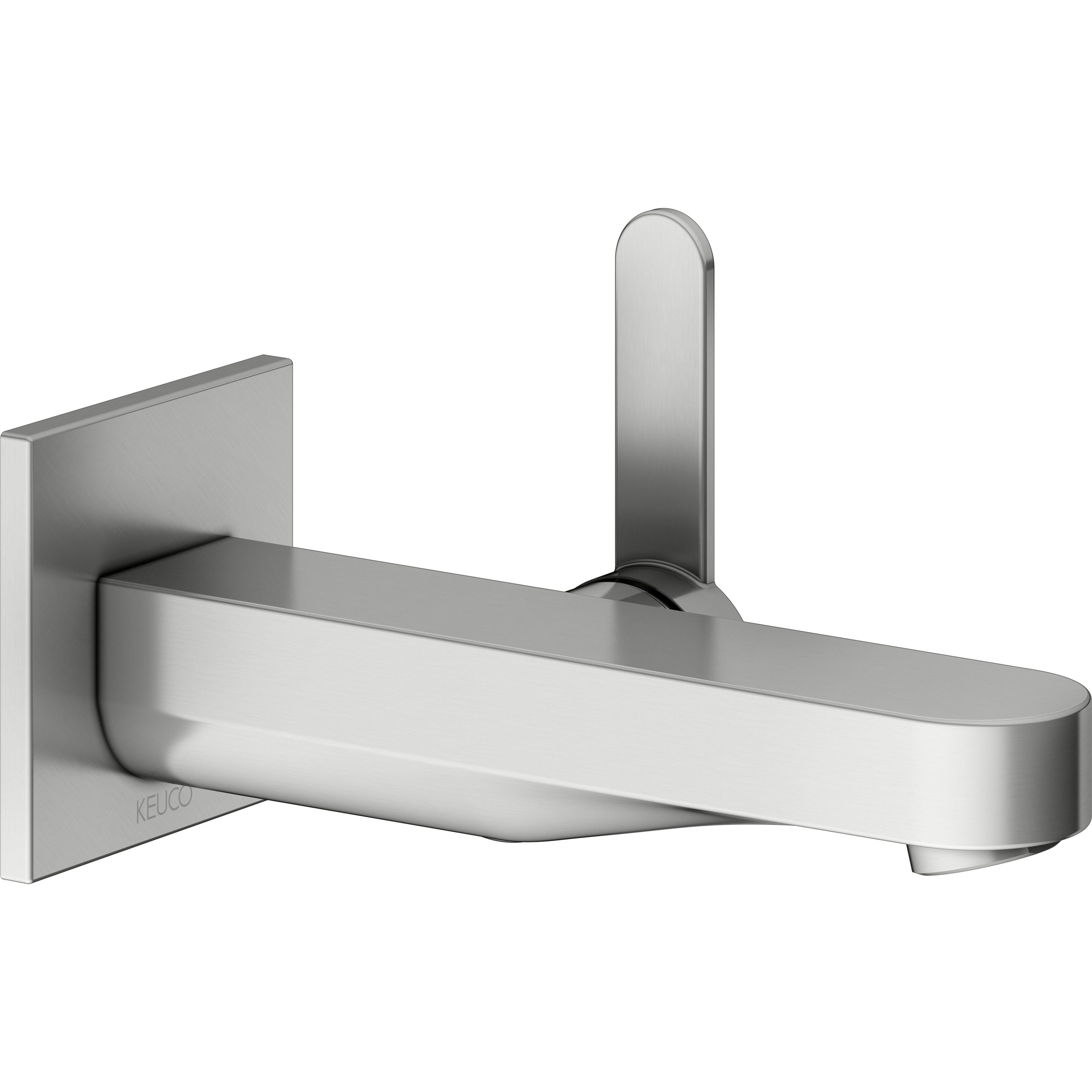 Keuco, Badarmatur, IXMO Flat Einhebel-Waschtischmischer Unterputz, 165mm, Rosette eckig