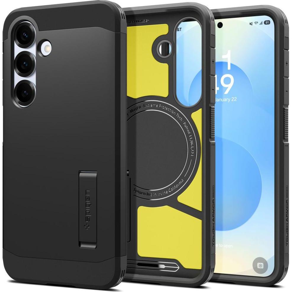 Thumbnail - Spigen Tough Armor (Samsung Galaxy S25), Smartphone Hülle, Schwarz