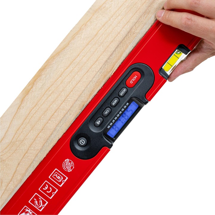 Produktbild Stier Digitale Wasserwaage SDW-1200 LCD-Display ±0,2° 120 cm (6 cm)