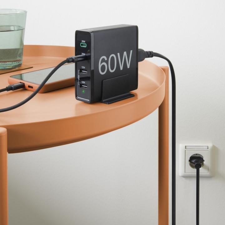 Produktbild Hama Schnellladegerät 4 Ports (60 W, 4 Ports)