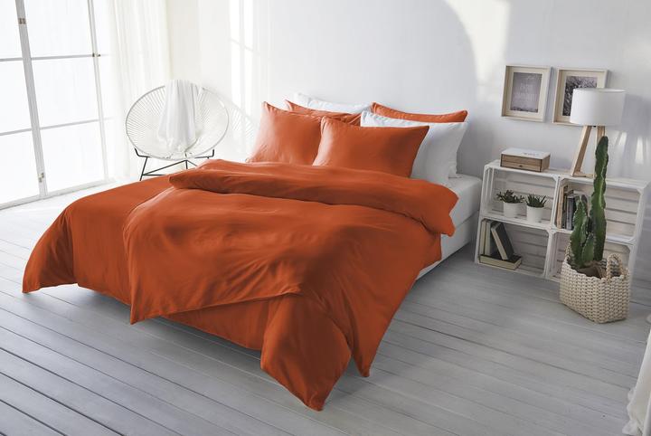 Image du produit Living Home Uni satin (Set de linge de lit, 160 x 210 cm, 65 x 100 cm)