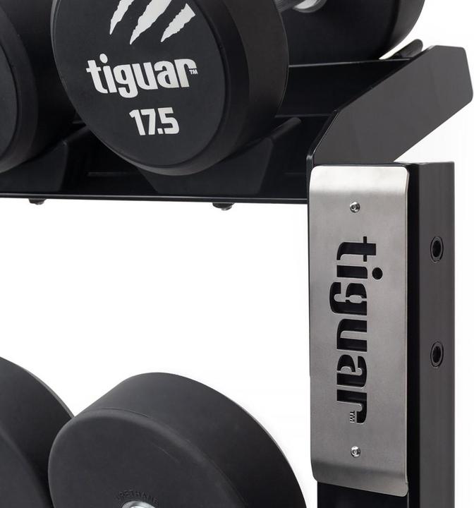 Actual product image Tiguar Hantelständer mit Caps – Erweiterungselement für modulare Hantelracks, Ablagen mit Profilcaps