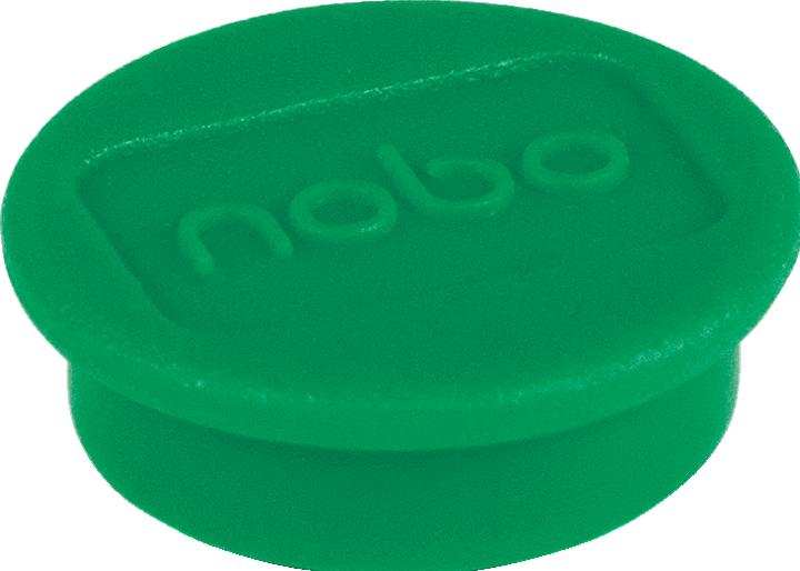 Actual product image Nobo Magnet round 13mm 1915289 green 10 pieces (10 x)