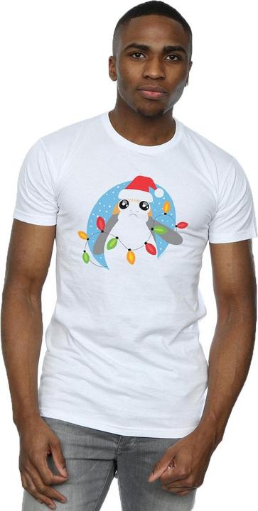 Produktbild Star Wars The Last Jedi Porg Christmas Lights TShirt (XXL)