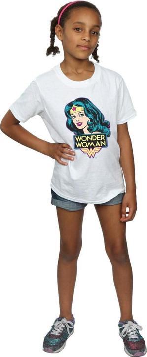 Actual product image Wonder Woman Girls Head T-Shirt (140, 146)