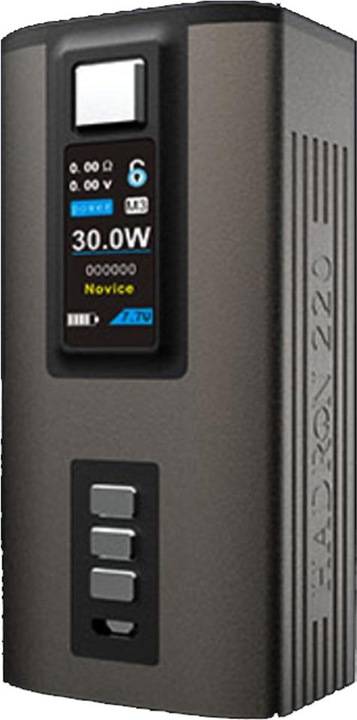 Actual product image Steam Crave Hadron 220 Mod Gunmetal