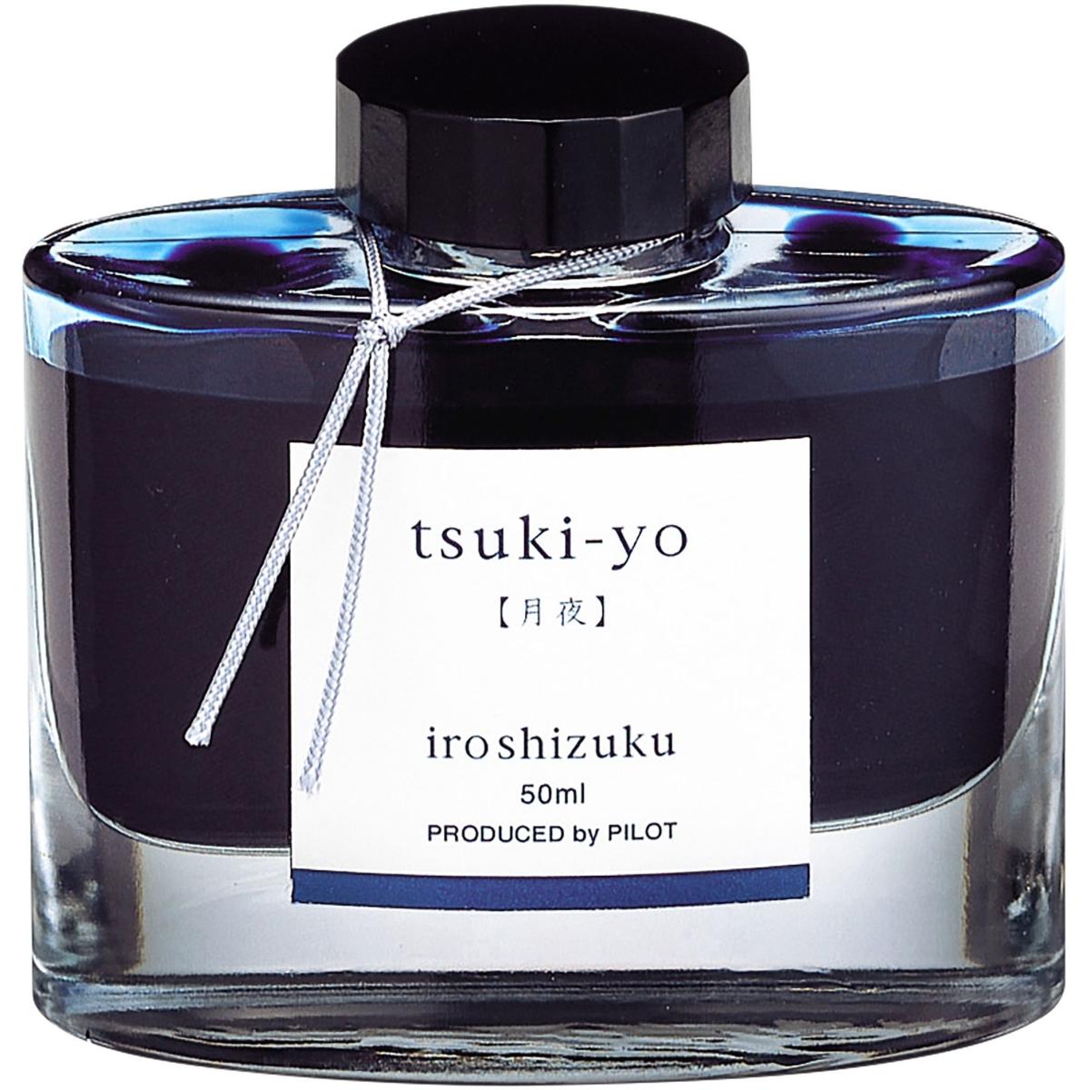 Pilot, Ersatzpatrone, Iroshizuku Tinte 50ml - TSUKI-YO (Füllertinte, Blau)