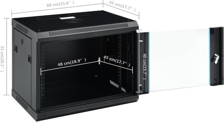 Actual product image vidaXL Netzwerkschrank (19 inch rack)