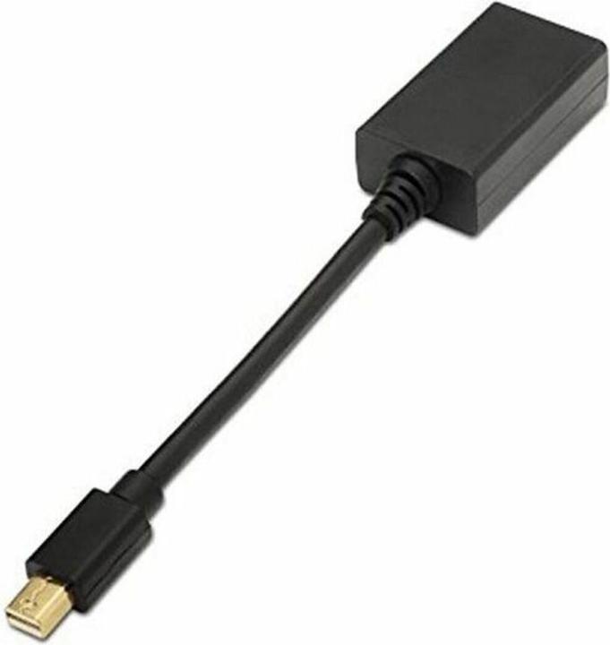 Produktbild Nanocable conversor mini displayport a hdmi m/h 15cm negro 10.16.0102 (HDMI, 15 cm)