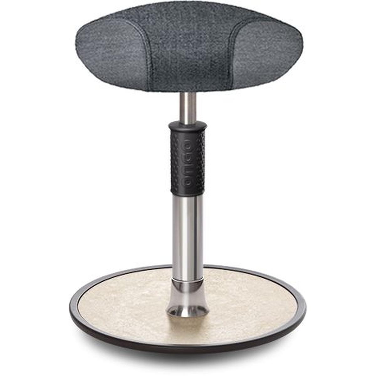 Ongo, Bürostuhl, Sitz- Stehhocker Free Regular Triangel Camira Rivet Anthrazit Chrom /creme