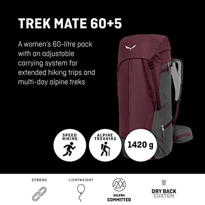 Image du produit Salewa Trek Mate +L Sac à dos Da (60 l)