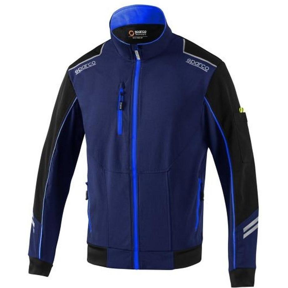 Sparco Uomo Blu Abbigliamento Da Racing, Giacca Softshell Da Lavoro Light Tech (L)