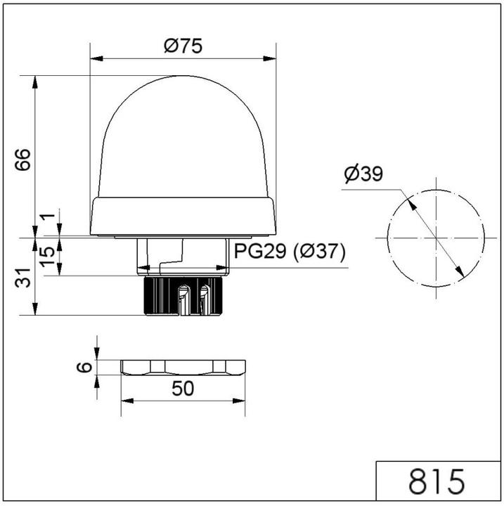 Actual product image Werma Permanent light