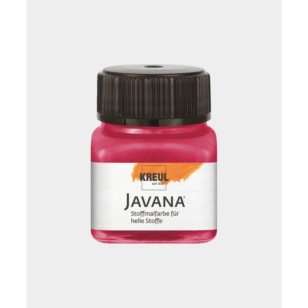 Thumbnail - Kreul, Künstlerfarbe + Bastelfarbe, Javana Stoffmalfarbe für helle Stoffe, 20 ml (Rubinrot, 20 ml)