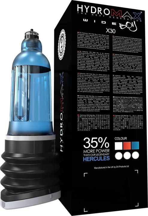 Image du produit Bathmate Pompe à pénis Hydromax X30 Wide Boy bleu