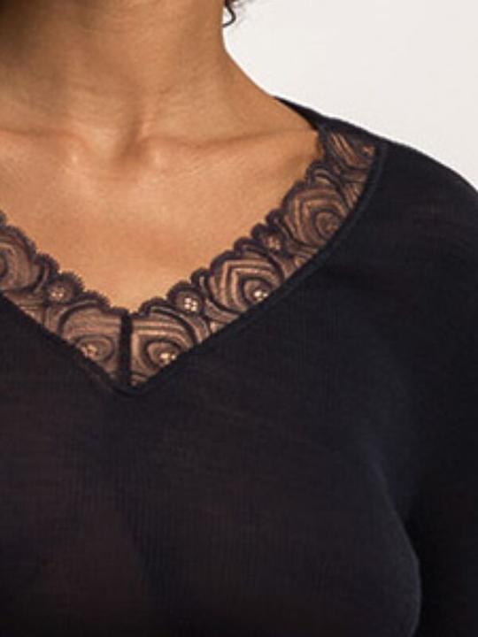 Produktbild Hanro Woolen Lace Langarm-Shirt (M)