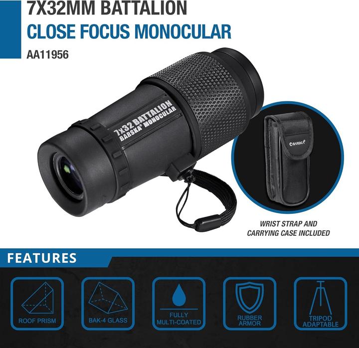 Immagine prodotto Barska Battalion Waterproof Monocular (7x)